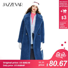 Load image into Gallery viewer, JAZZEVAR 2019 Winter new arrival fur coat women new fashion style teddy bear coat loose clothing long warm winter coat K9063