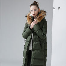 Load image into Gallery viewer, Toyouth Winter New Hoodies Long Duck Down Coat Female Slim Line Long Jacket Coats Outwear Style